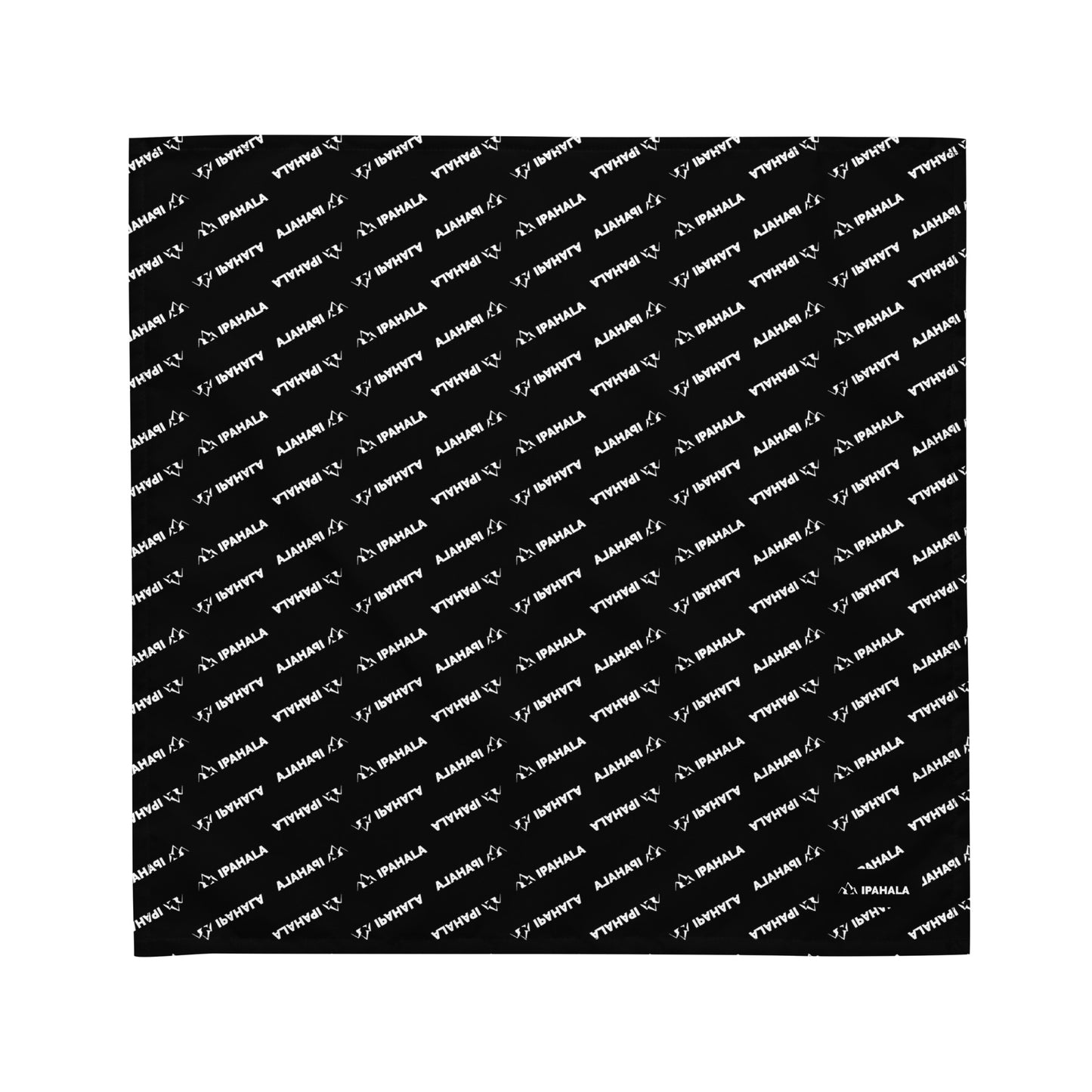 Logo Pattern Black Bandana