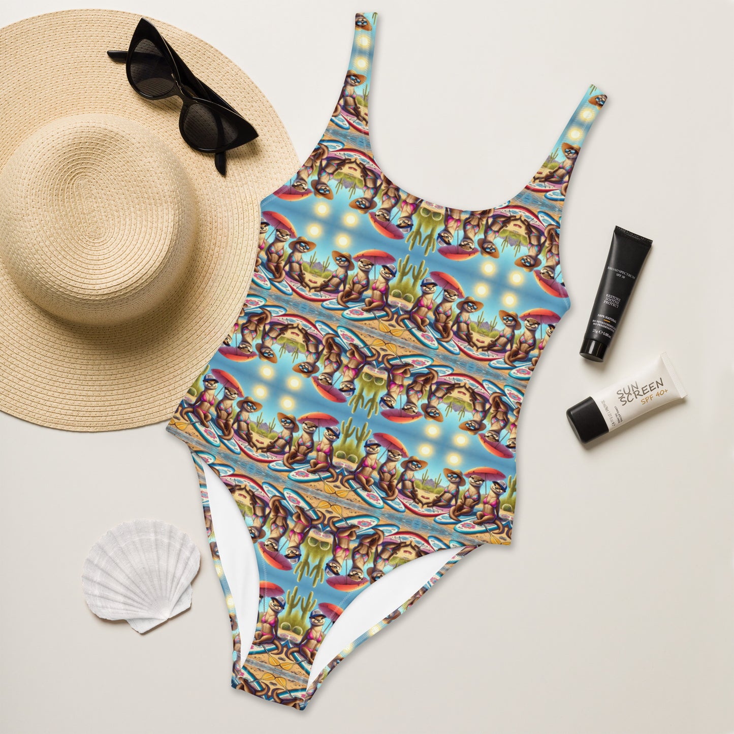 Otter Babe Trio - One-Piece Swimsuit