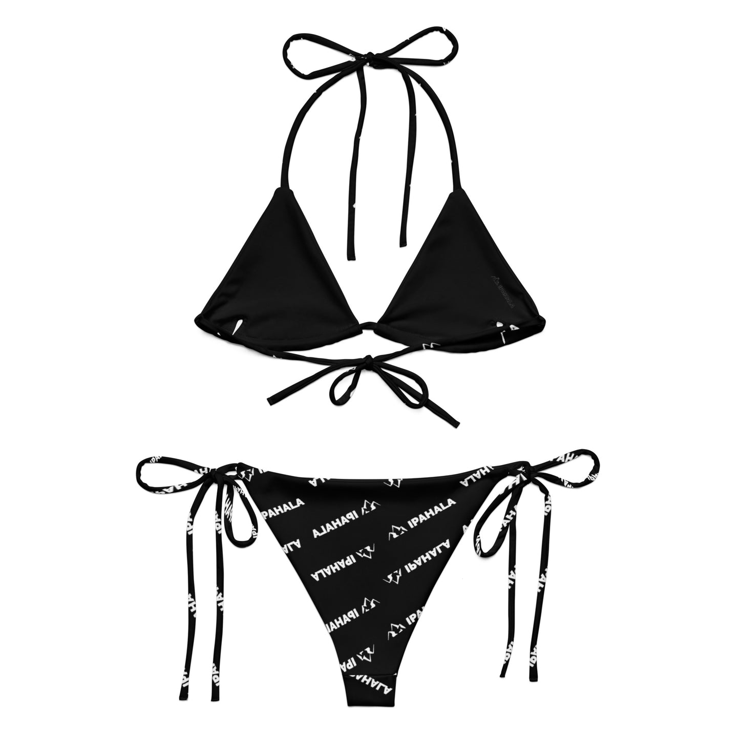 All-over print recycled string bikini