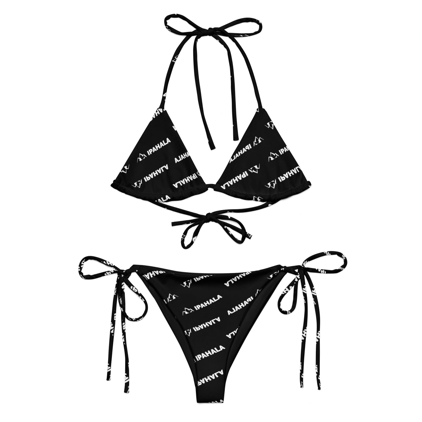 All-over print recycled string bikini