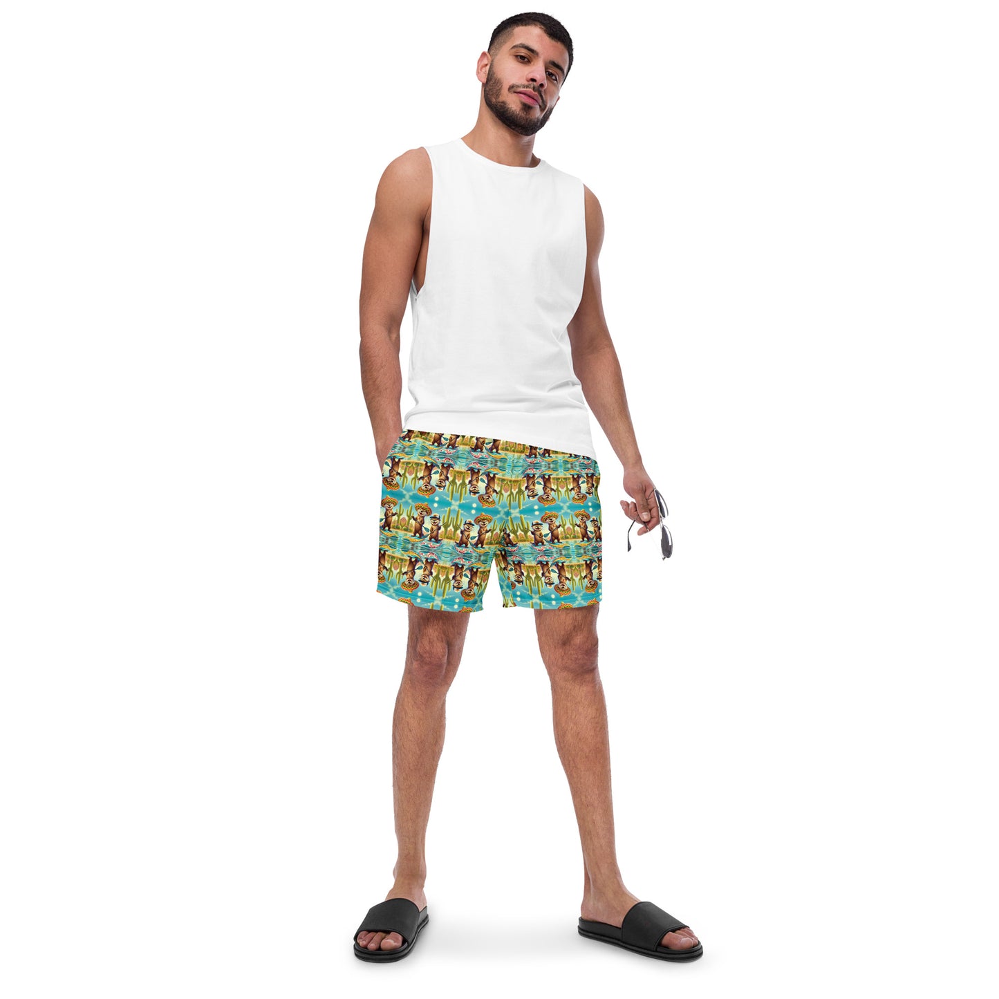 Otter Buddies - Men's swim trunks