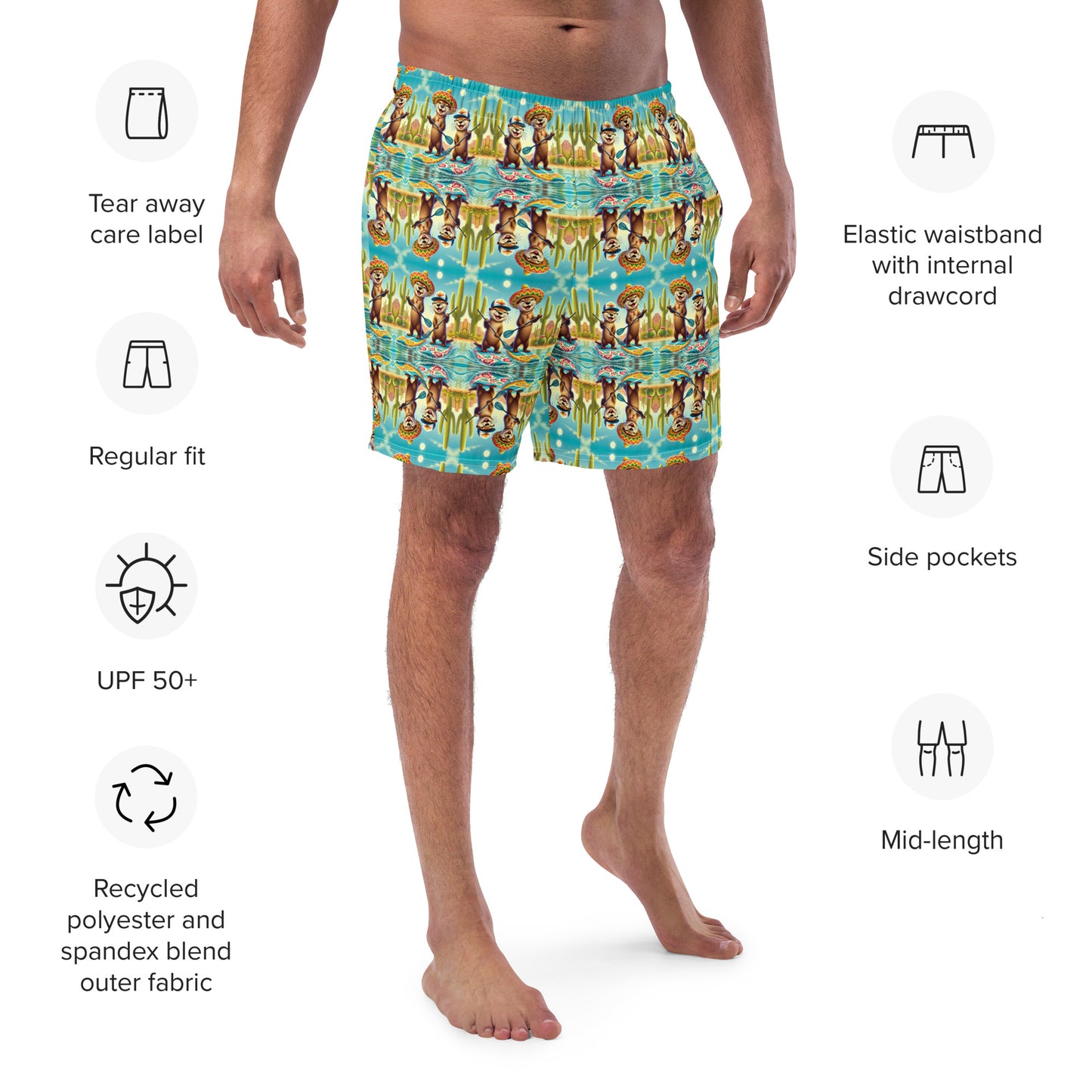 Otter Buddies - Men's swim trunks