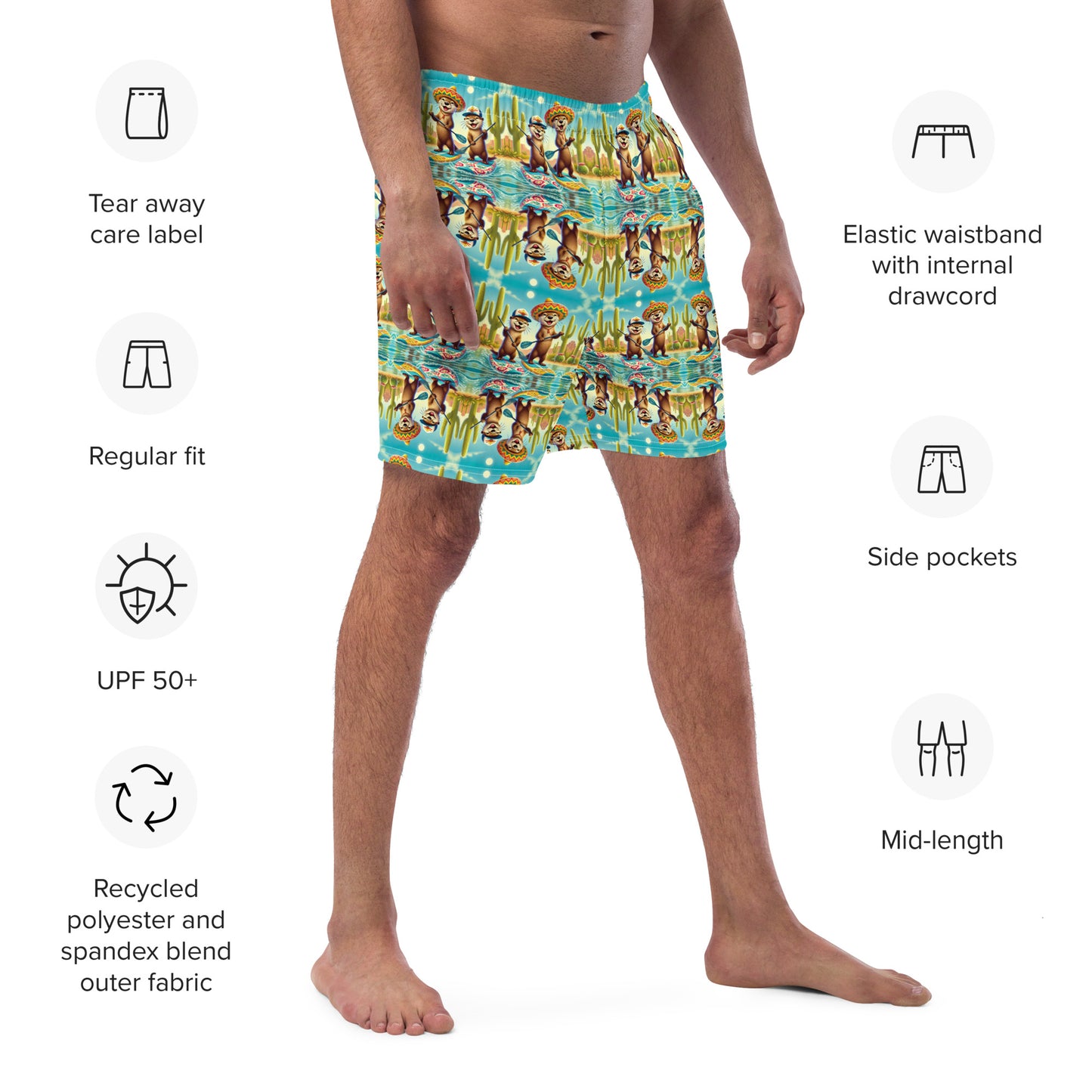 Otter Buddies - Men's swim trunks